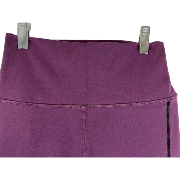 ALO Yoga High Waist Flocked Moto Legging in Black Plum XS - Picture 5 of 10